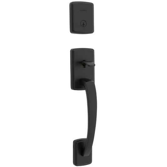 818BFH LIP 514 SMT 6AL STRKP Brentford Handleset for 971 Trims - Matte Black