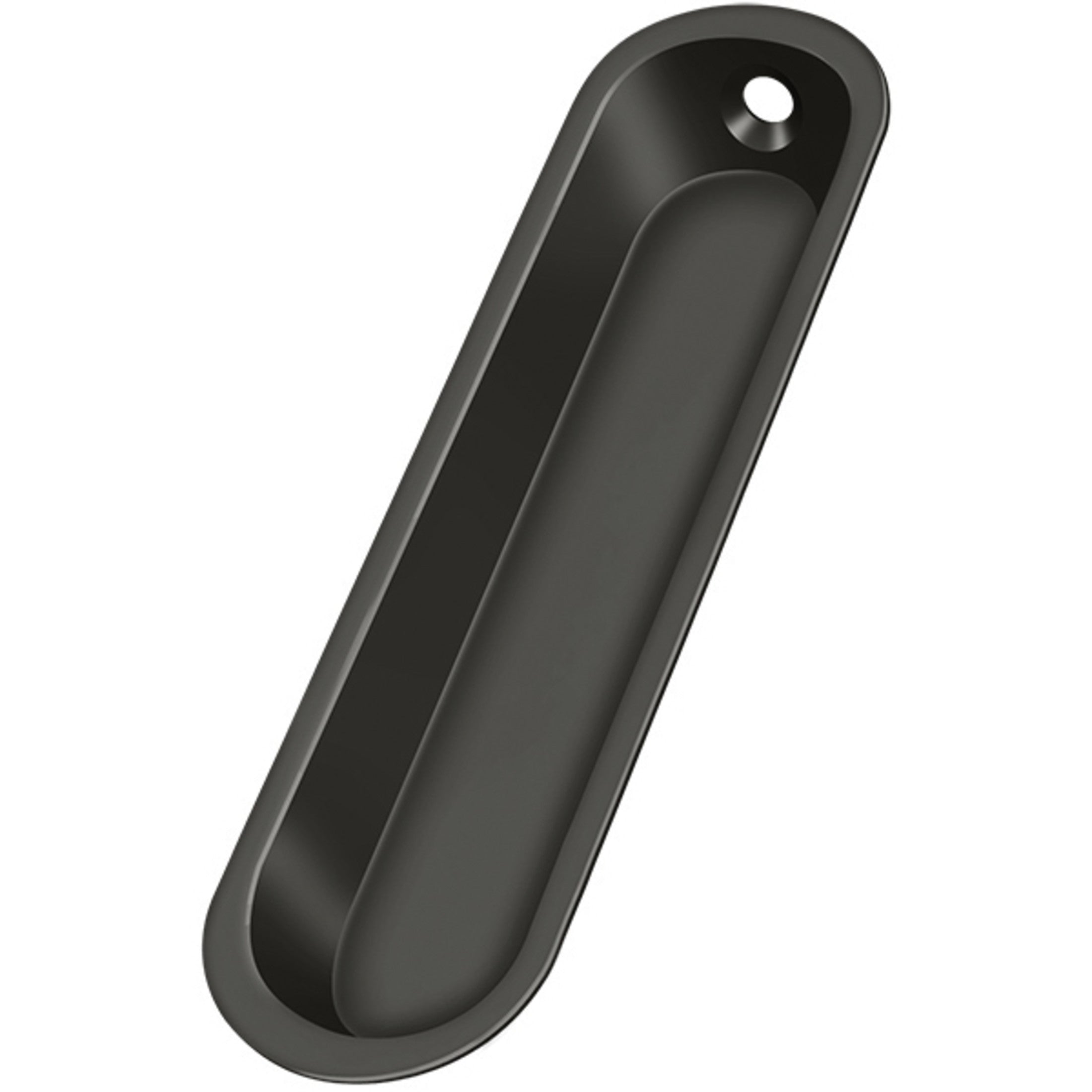 FP828U10B 4" x 1" Oval Flush Pull - Oil-Rubbed Bronze