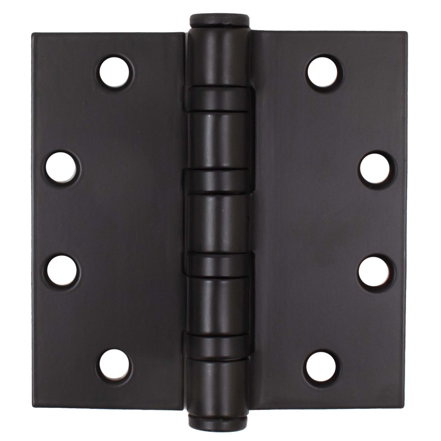 Stone Harbor Hardware Heavy-Duty Commercial Grade Ball Bearing Hinge, Non-Removable Hinge, 4-1/2 Inches, Square Corner, .180 Gauge, Matte Black