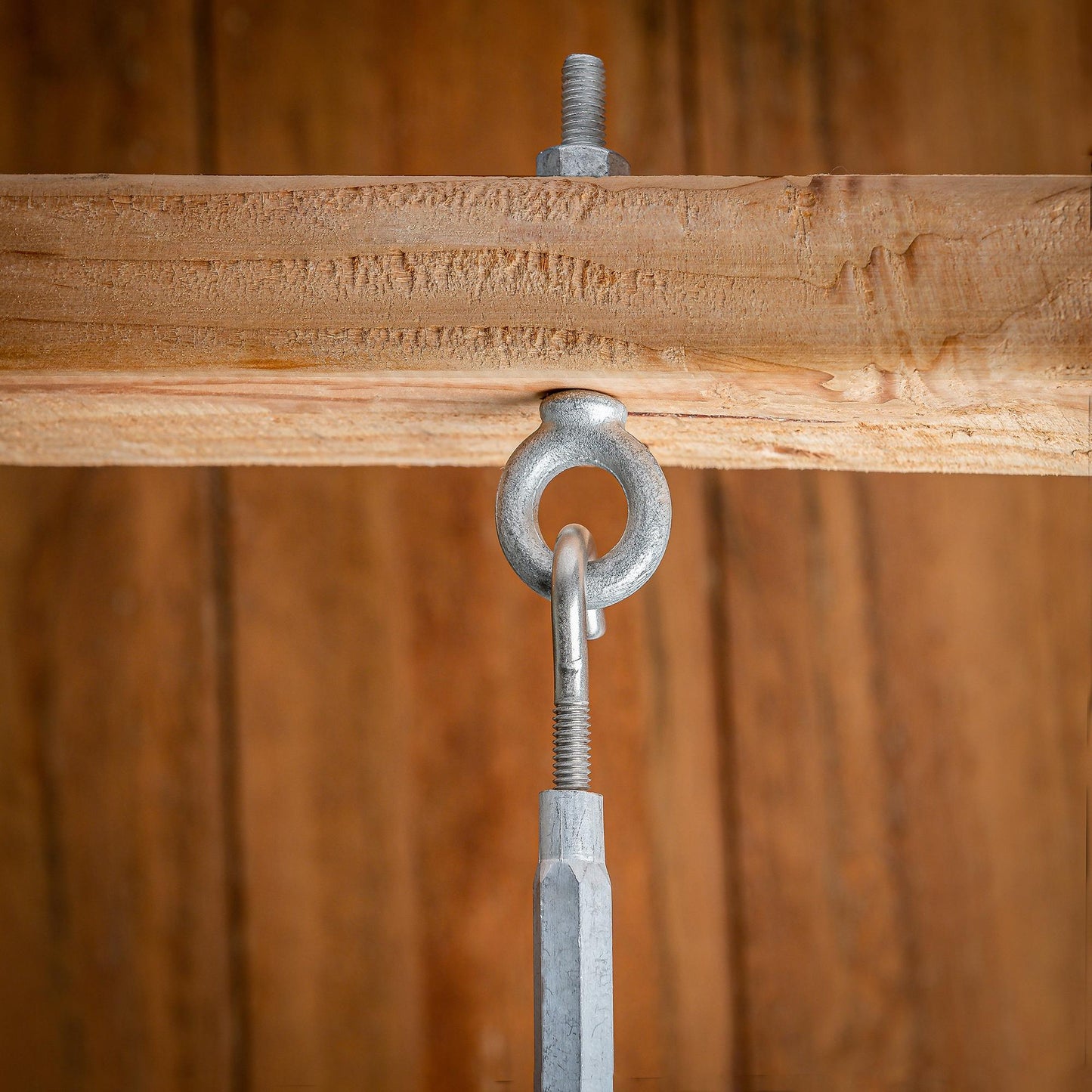 3260BC 1/4" x 4" Forged Eye Bolt with Shoulder - Galvanized