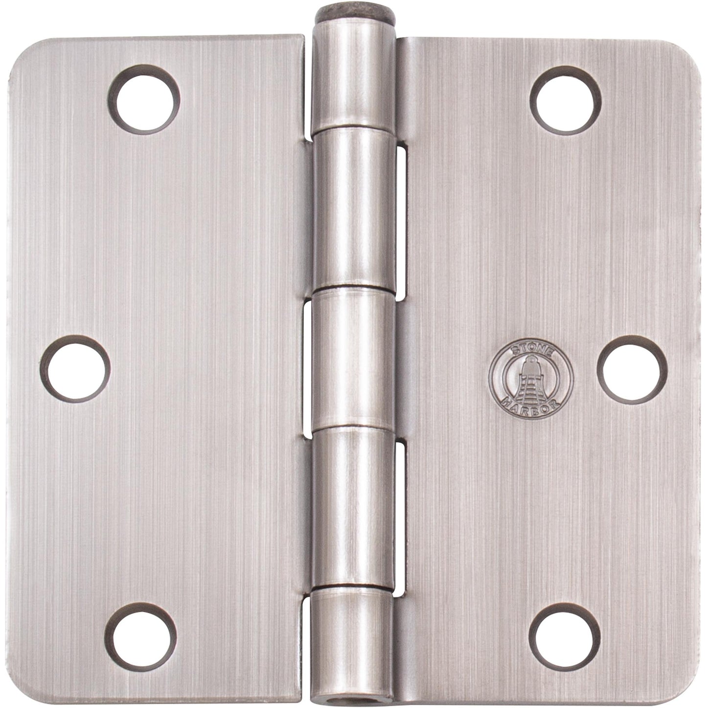 Stone Harbor Hardware Standard Hinge, 3-1/2 Inches, 1/4" Radius Corner, Bulk Pack (100 Each), Antique Nickel