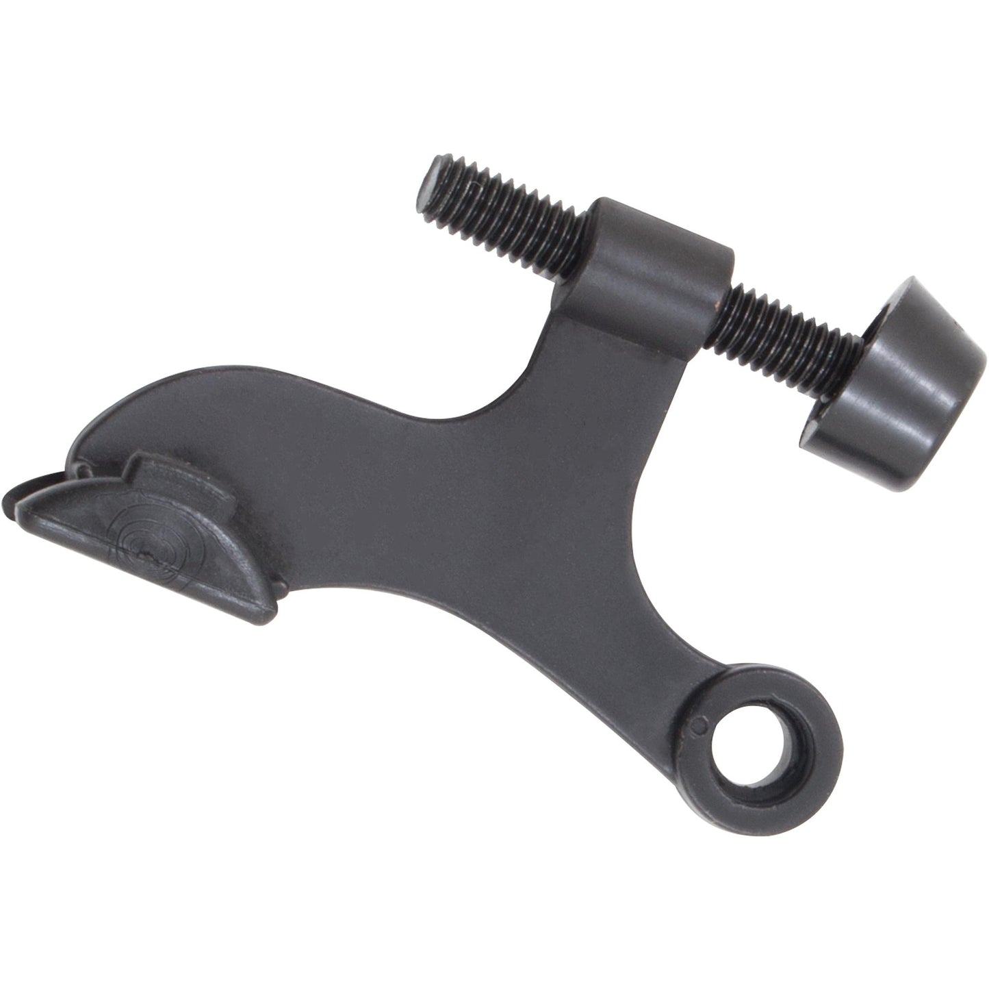 Stone Harbor Hardware Hinge Pin Door Stop with Foot, Matte Black