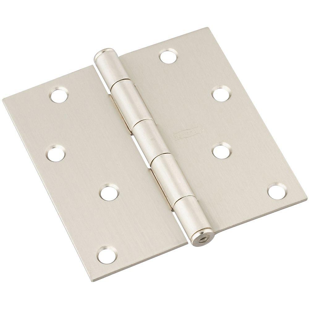 National Hardware - SPB512 4" SQR Hinge 1/pk - Satin Nickel