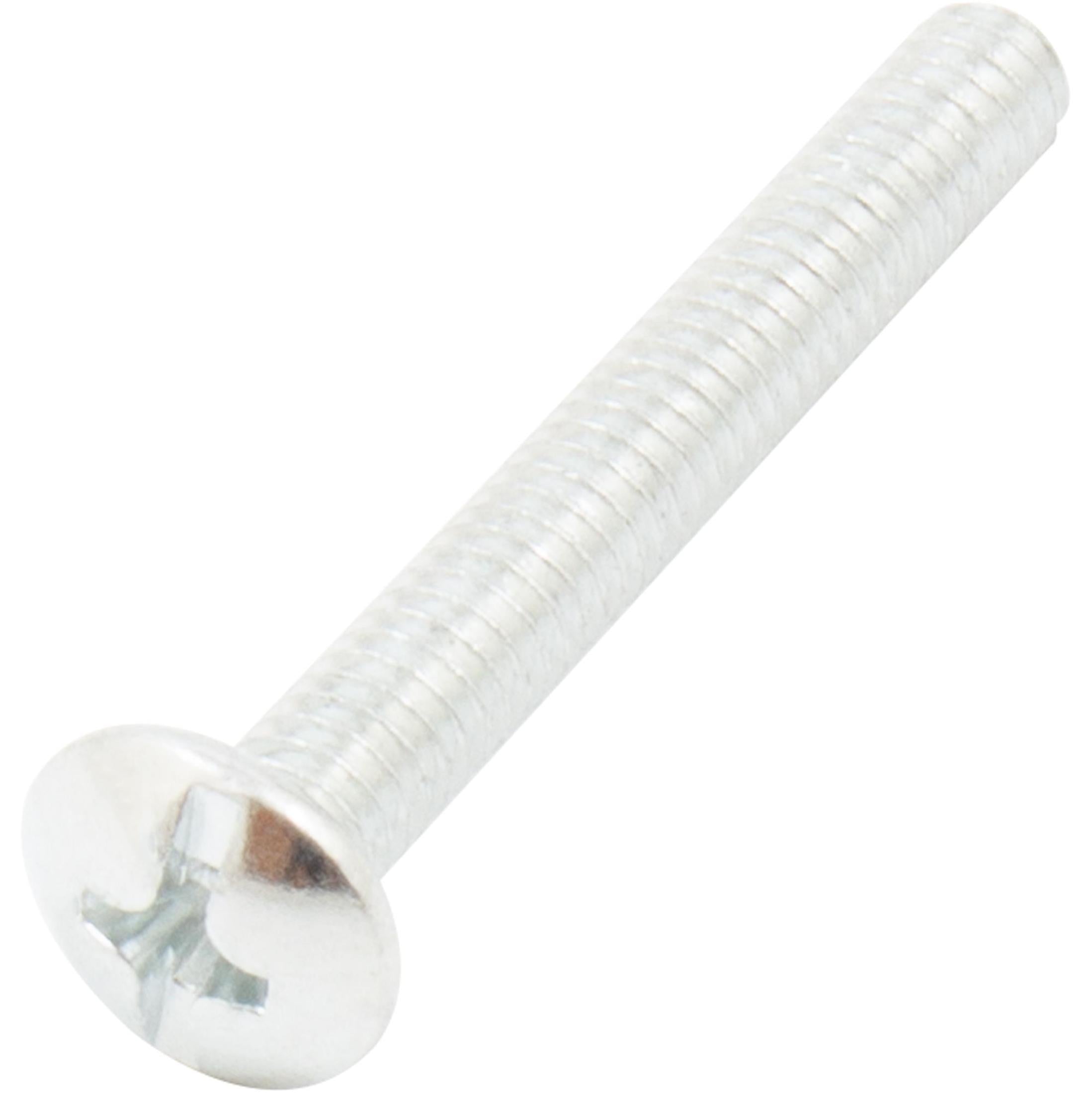 Truss Head Cabinet Knob Screws, 100-Pack, Zinc-Plated