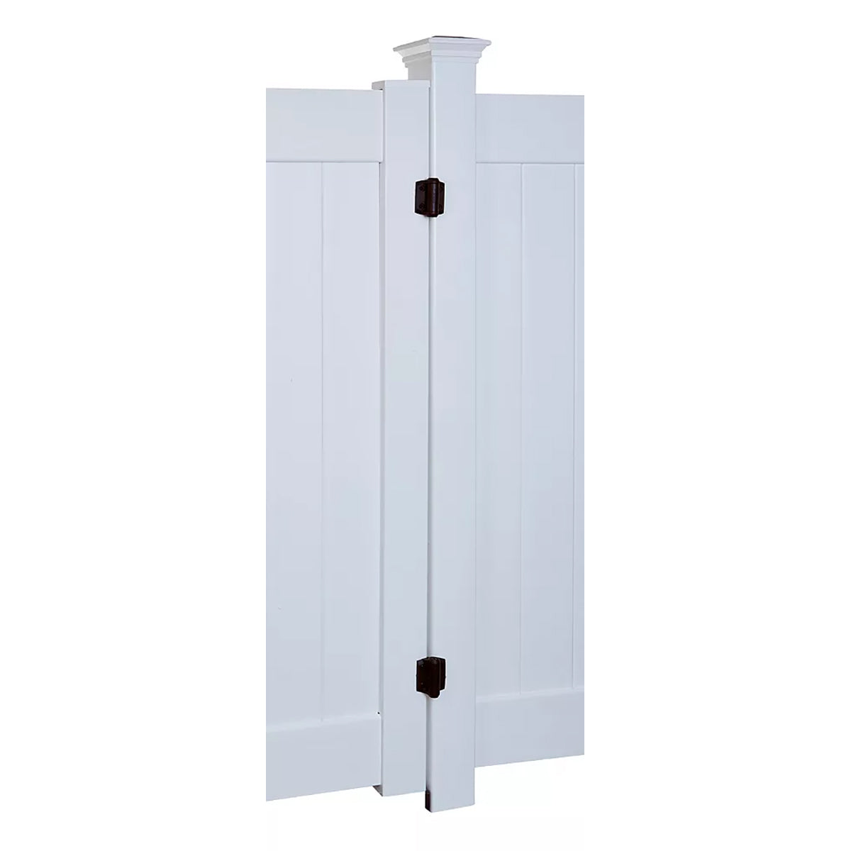 V6212 3-13/16" x 2-1/2" Tru-Close Narrow Spring Hinge for Metal Gates - Black