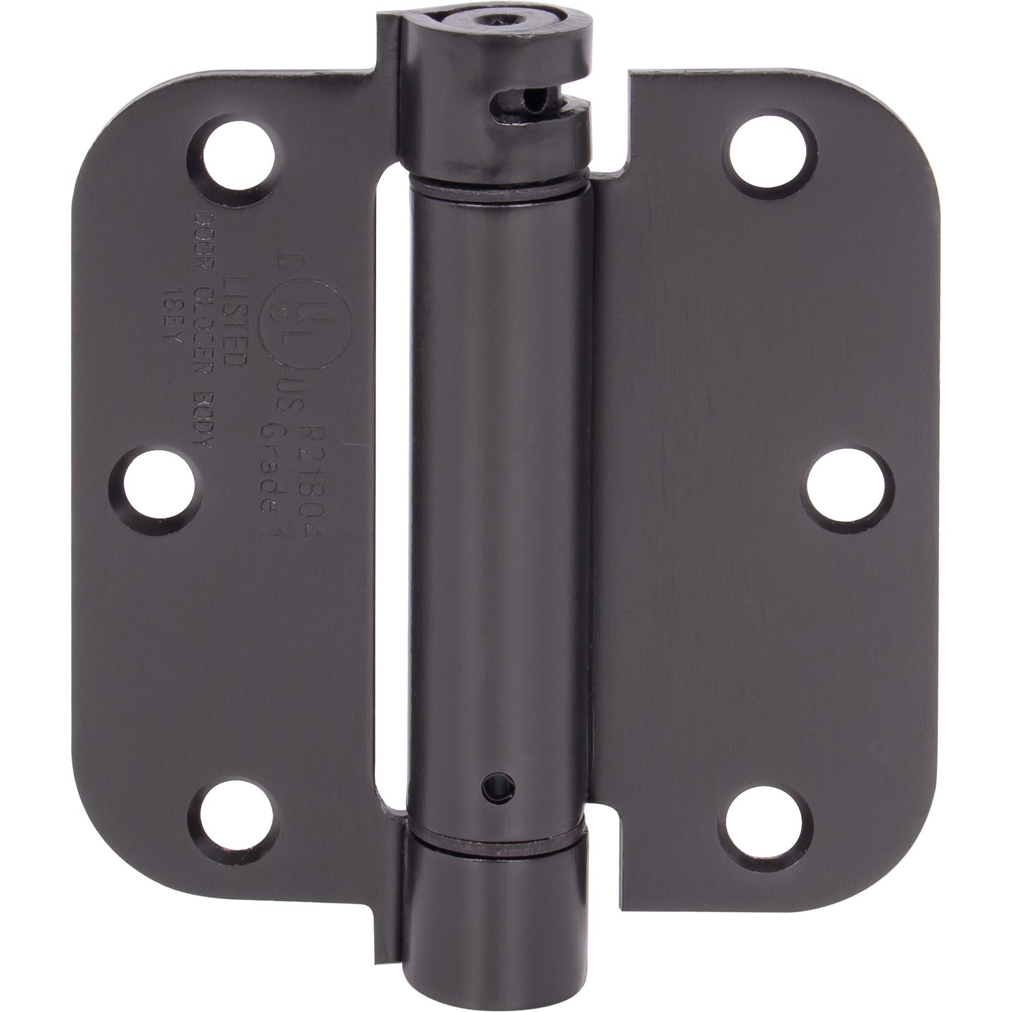 Stone Harbor Hardware Adjustable Spring Hinge, 3-1/2 Inches, 5/8" Radius Corner, Oil-Rubbed Bronze