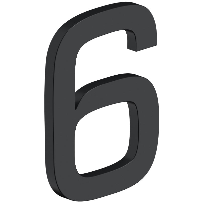 House Number 6 with Risers (E Series) - Matte Black