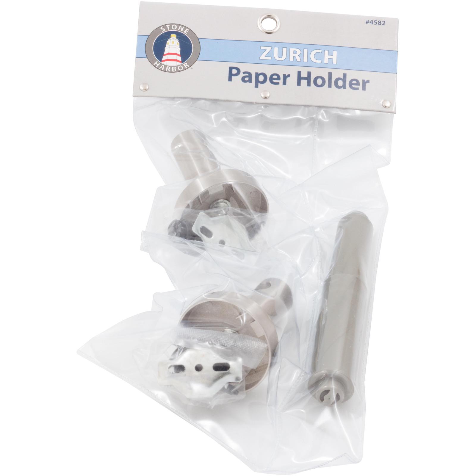 Stone Harbor Hardware Zurich Paper Holder, Satin Nickel