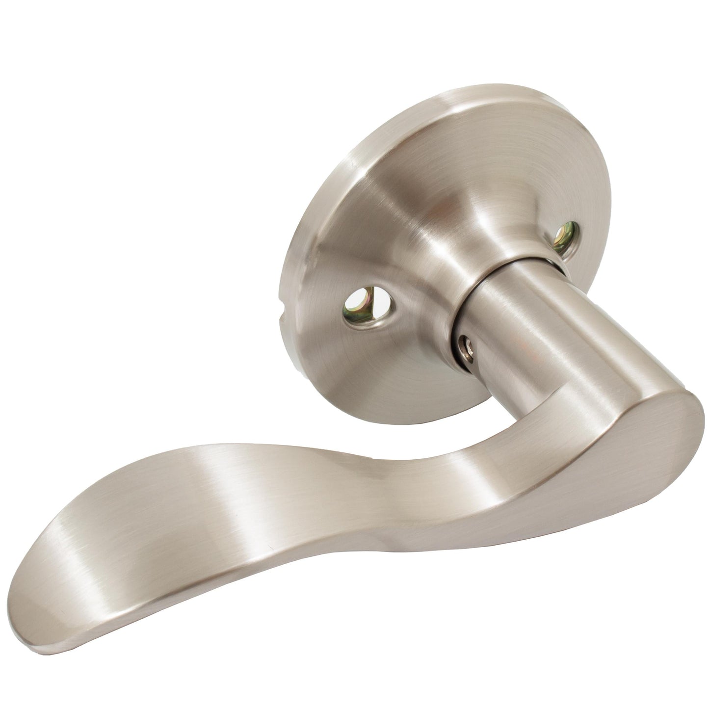 Stone Harbor Hardware Beaverton Door Lever, Dummy (Non-Turning) Latch, Left-Handed, Satin Nickel