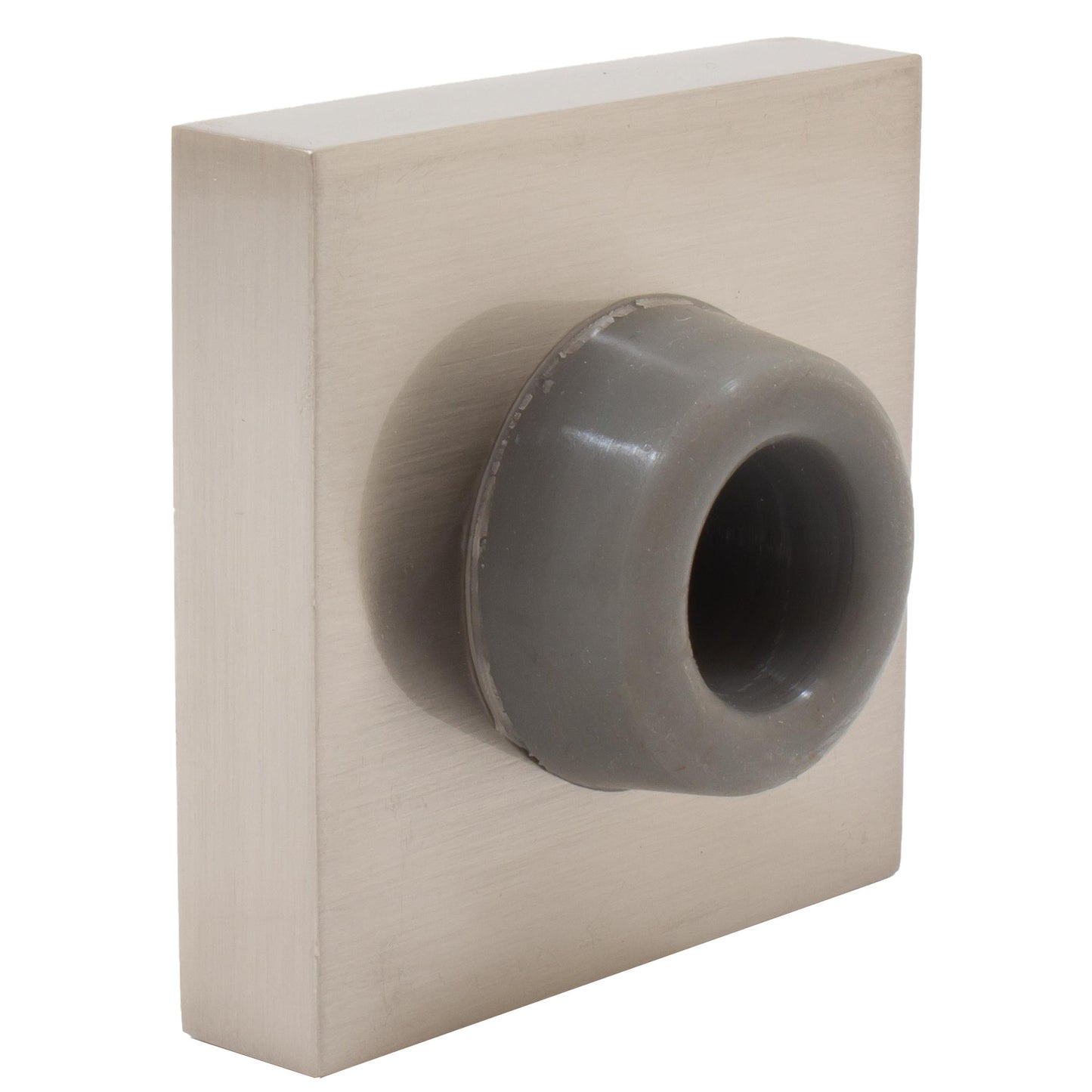 Stone Harbor Hardware Contemporary Square Wall Door Stop, 2-1/4 Inches, Satin Nickel