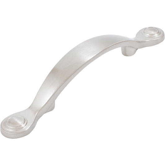 Stone Harbor Hardware Charlotte Cabinet Pull, 3 Inches, Satin Nickel