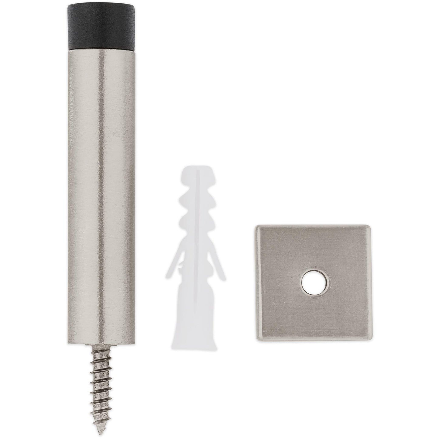 National Hardware - V251 Reed Door Stop - Satin Nickel