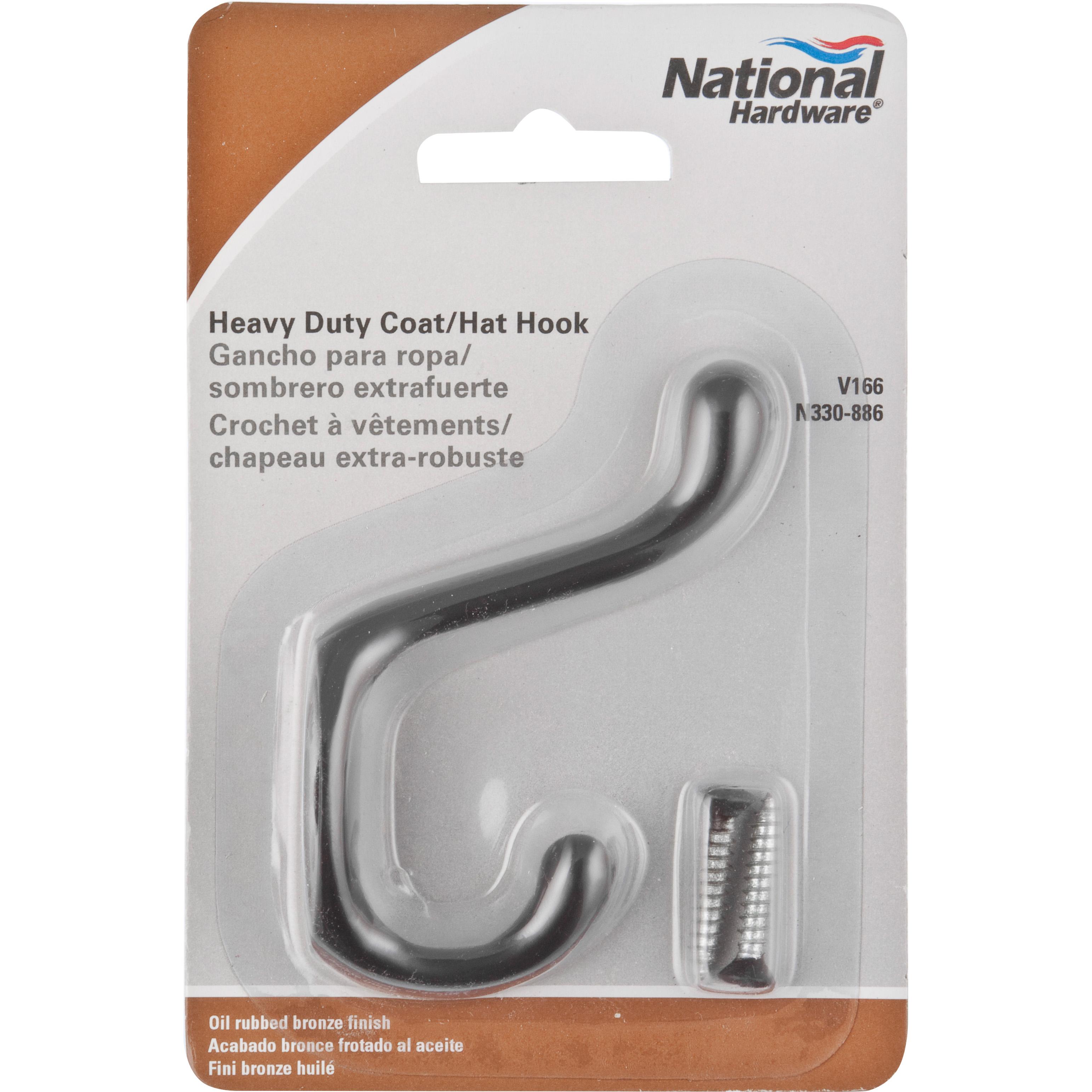 V166 Heavy Duty Coat / Hat Hook - Oil-Rubbed Bronze