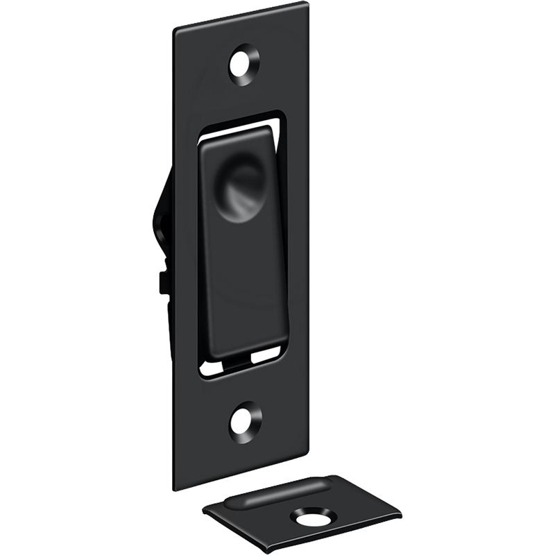 PDB42U19 3" Pocket Door Jamb Bolt - Matte Black