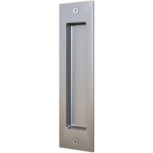 Stone Harbor Hardware Sliding Door Flush Pull, 6-1/2 Inches, Satin Stainless Steel