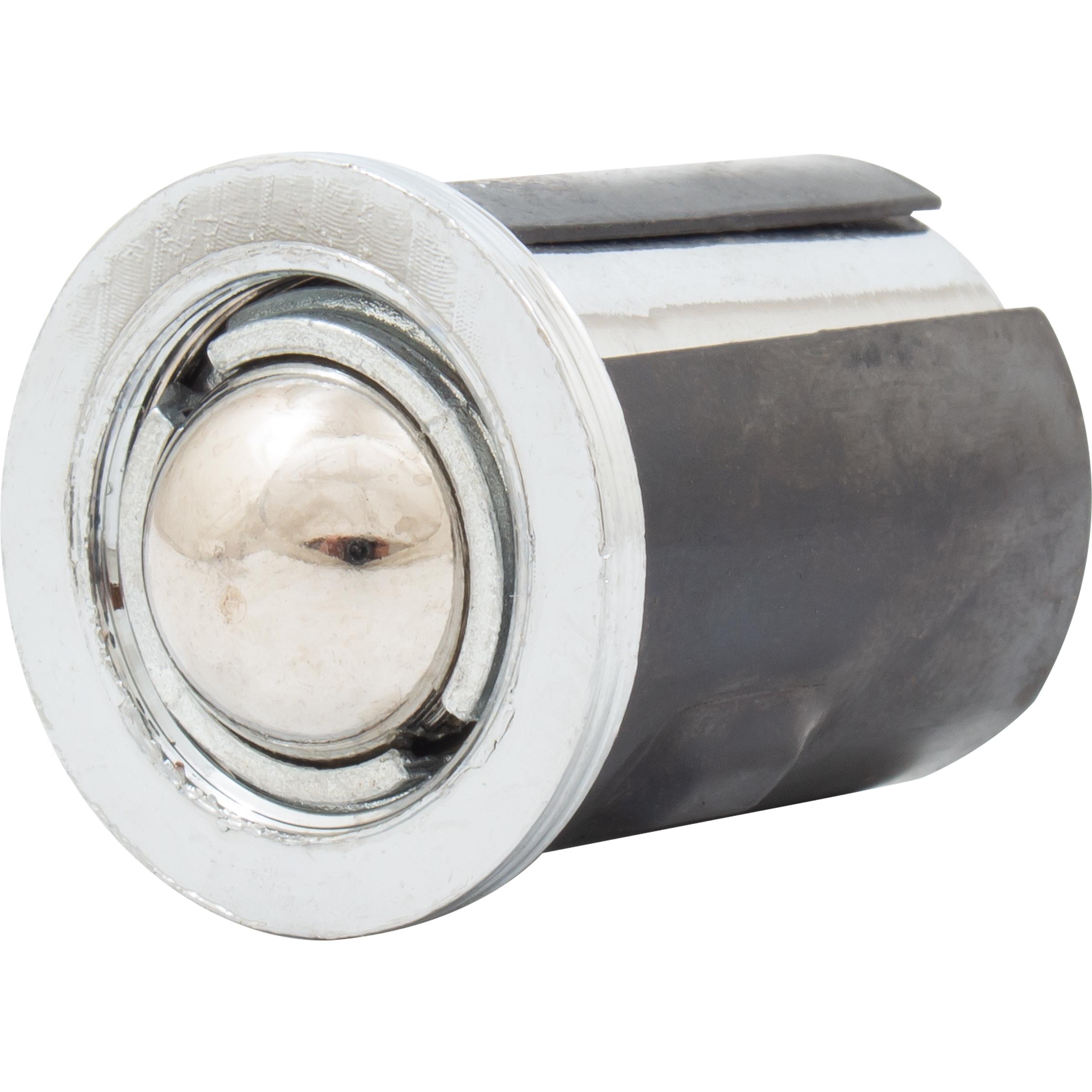 Stone Harbor Hardware Die-Cast Drive-In Ball Catch, 1" Diameter, Polished Chrome