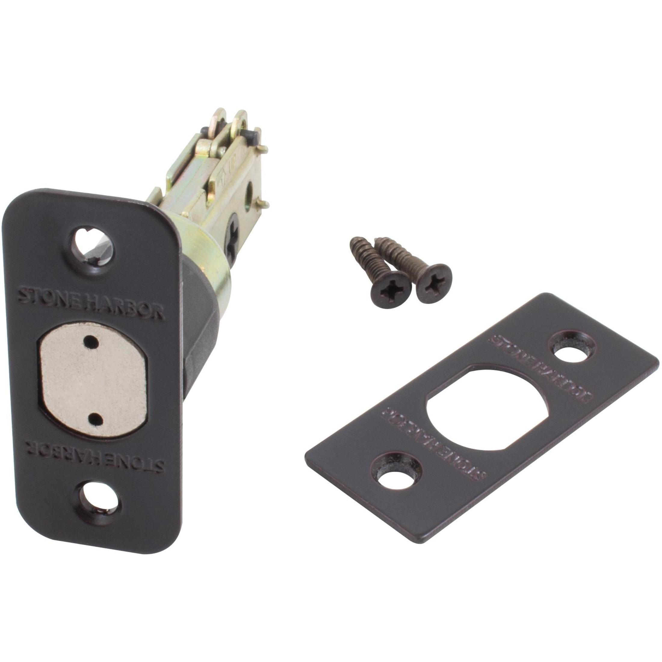 Four-Way Adjustable Latch for Deadbolts