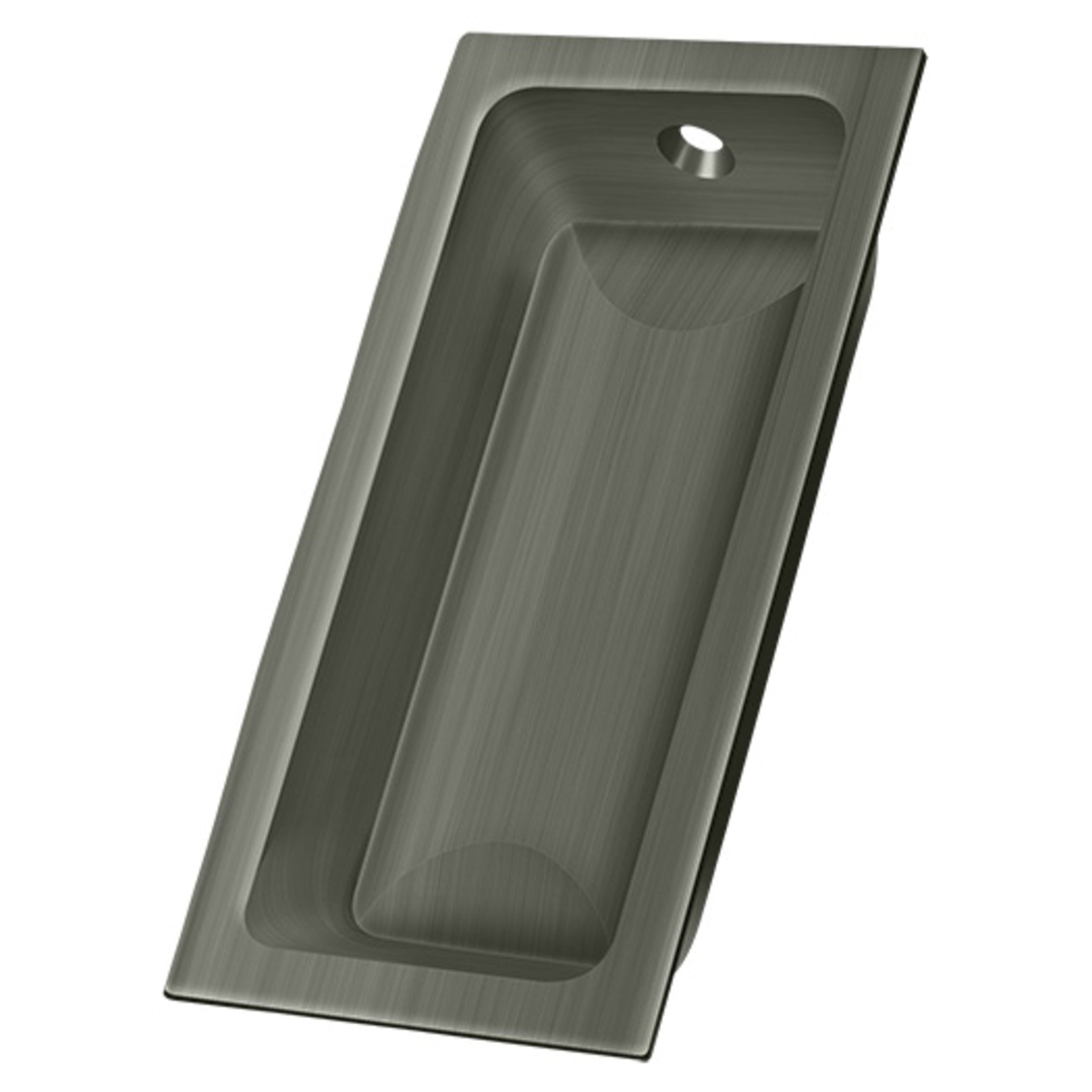 FP227U15A 3-5/8" x 1-3/4" x 1/2" Large Flush Pull - Antique Nickel