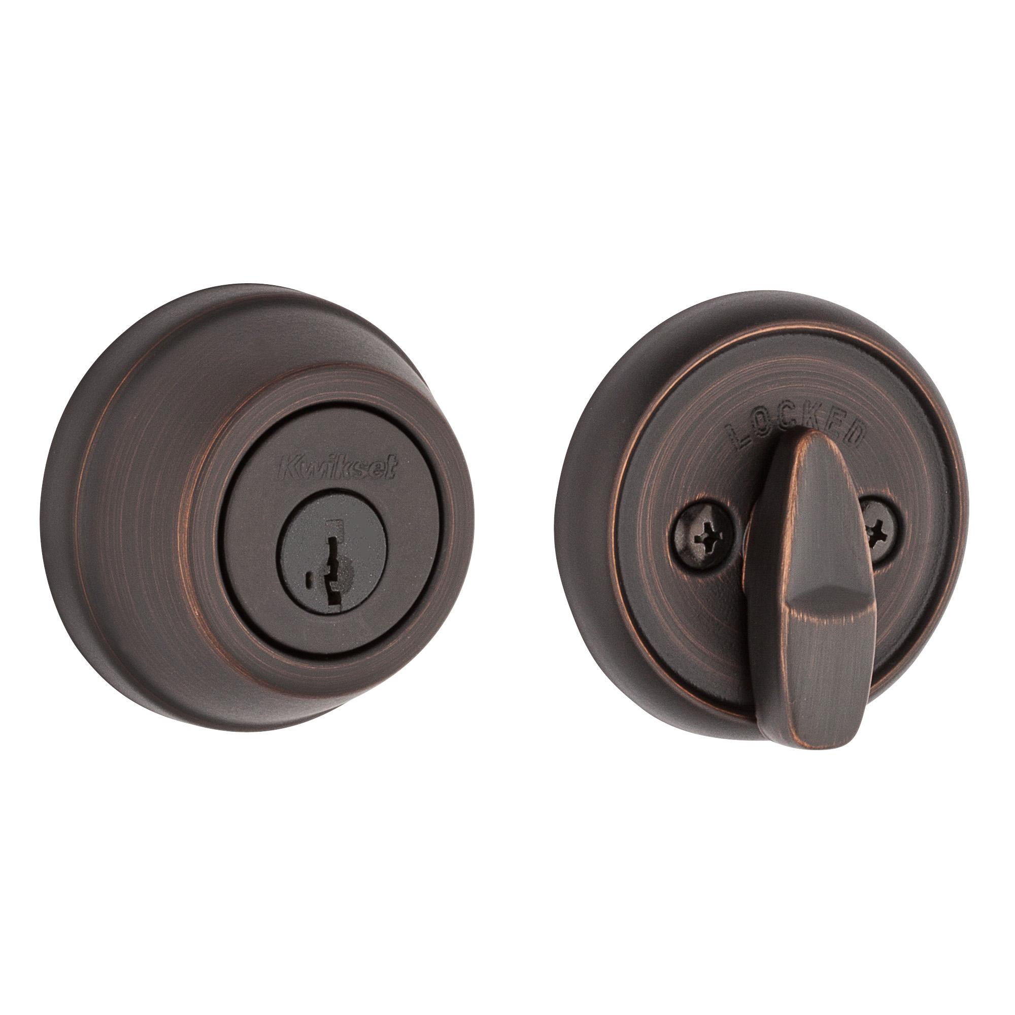 780 11P SMT 6AL STRKP K3 1-Cyl Deadbolt - Venetian Bronze