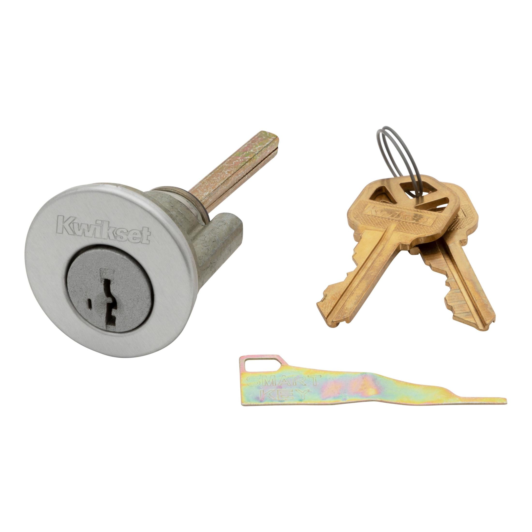 83343-006 Smartkey Exterior 1-Cyl Deadbolt Conversion Kit for Security Series - Satin Chrome