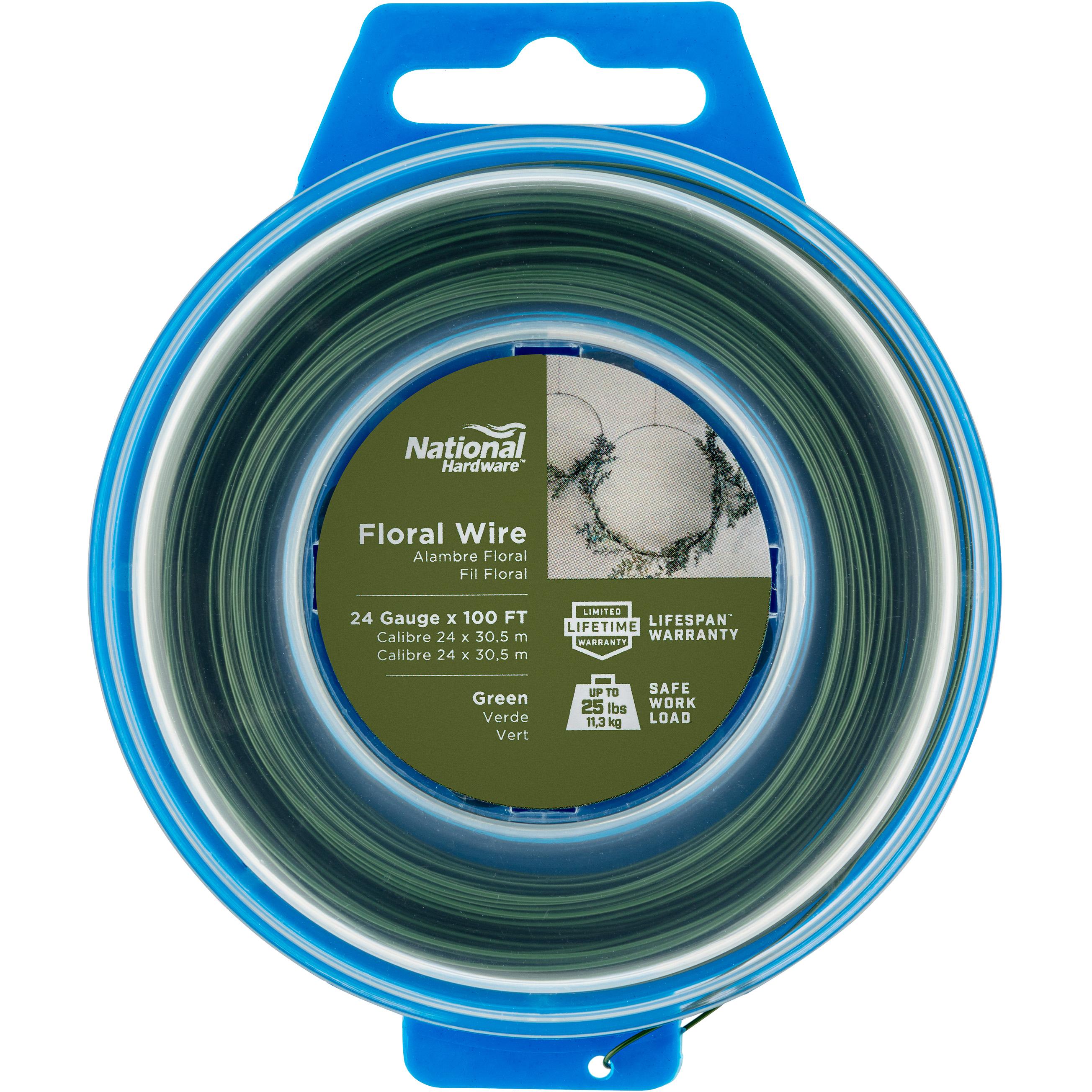 V2674 24 Ga. x 100' Floral Wire - Green