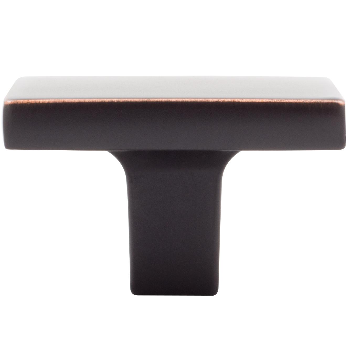 Stone Harbor Hardware Contemporary Square Cabinet Knob, 1-1/2 Inches, Zinc Base Material, Vintage Bronze