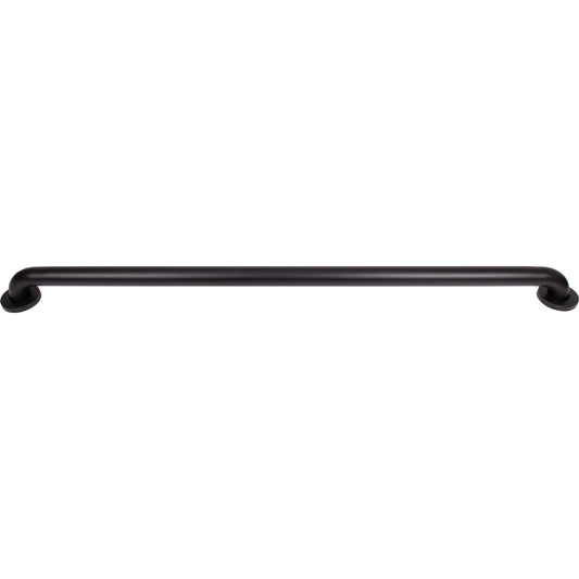 Stone Harbor Hardware Knurled Grab Bar, 42 Inches, 1-1/2" Diameter, 1-1/2" Wall Clearance, Concealed Screws, Matte Black
