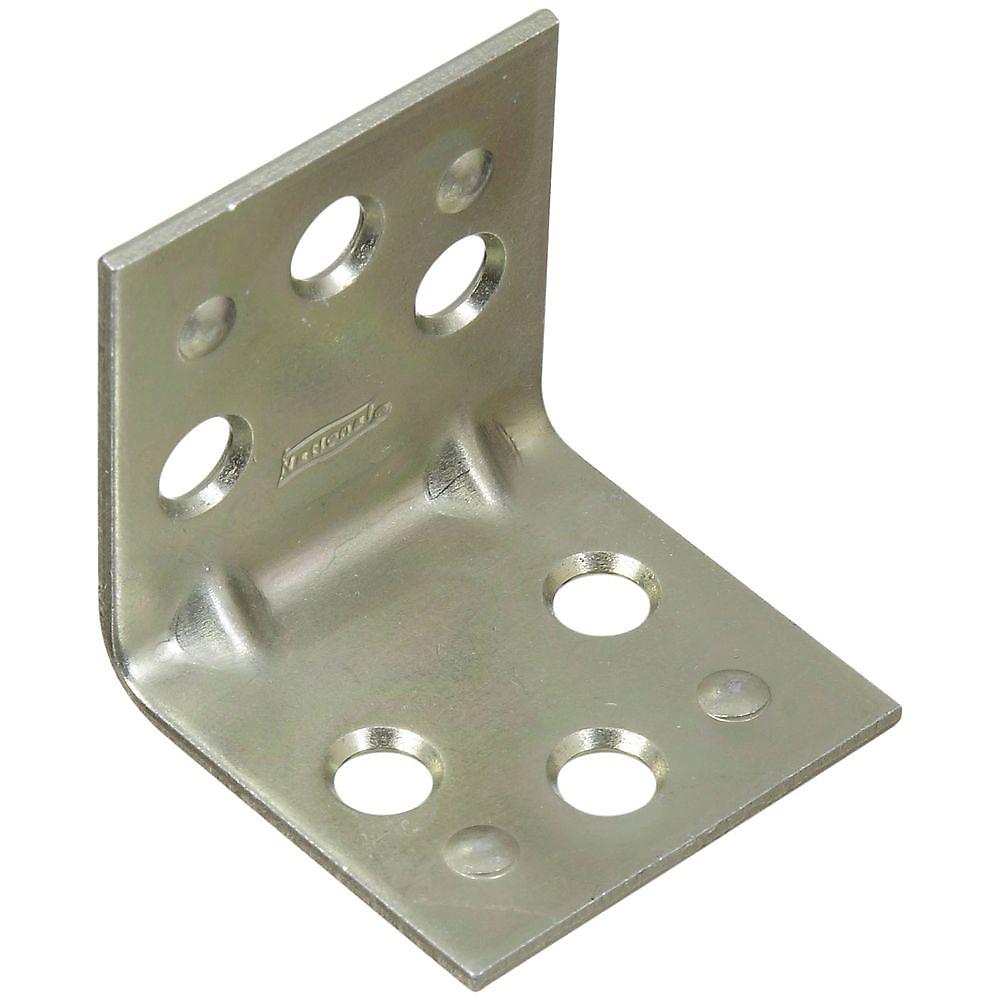 V121 1-1/2 x 1-1/2 Corner Brace 2/pk - Zinc Plated