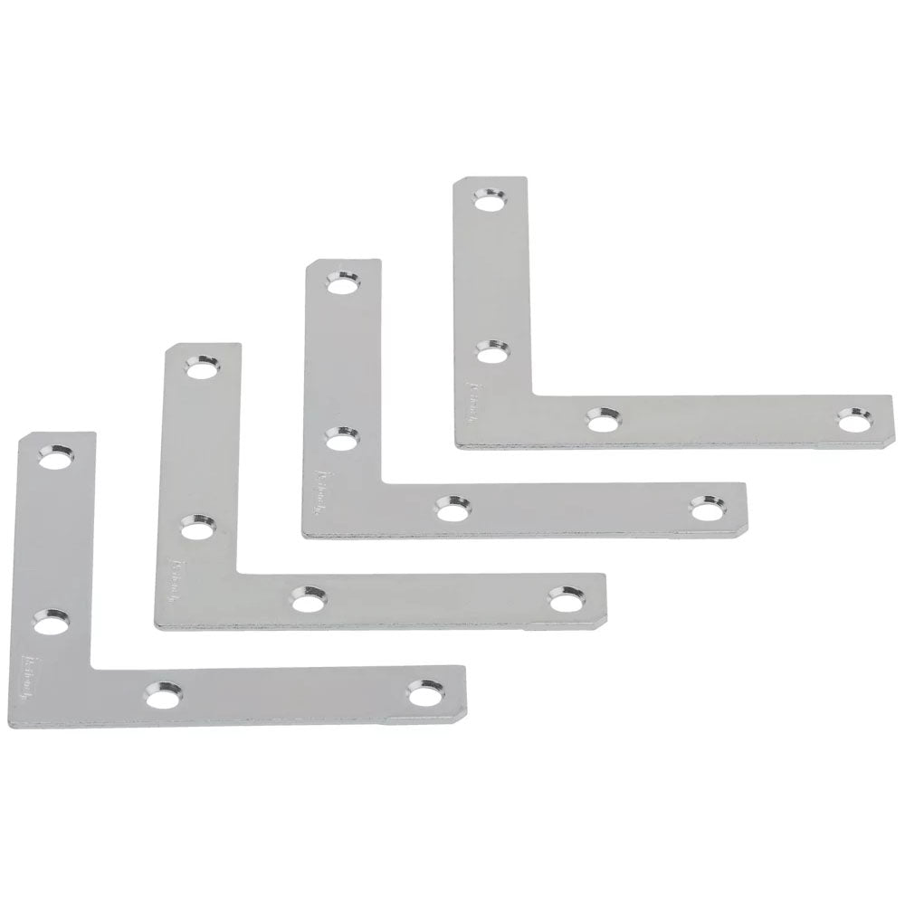 V117 3-1/2" x 5/8" Flat Corner Brace - Zinc Plated