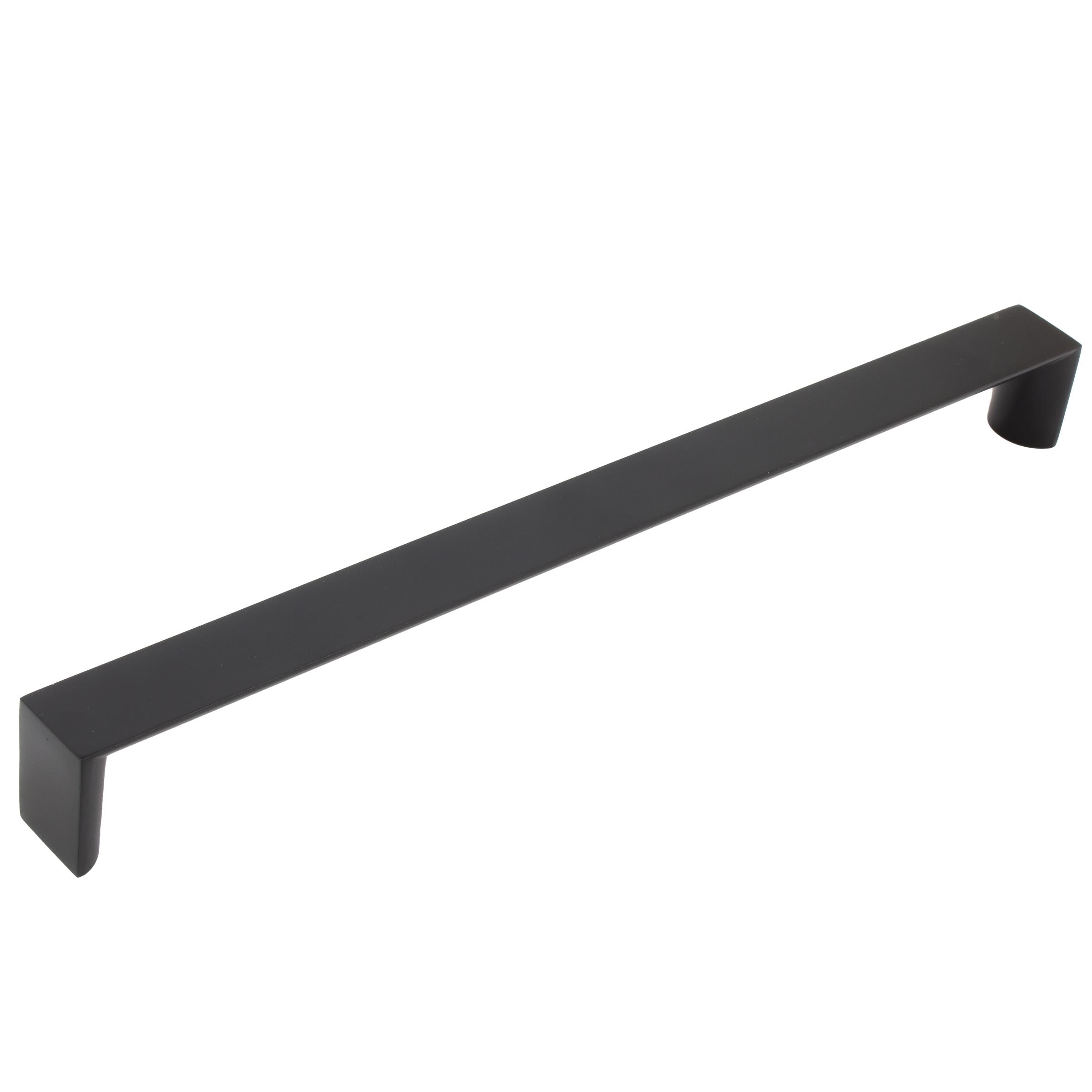 Stone Harbor Hardware Plateau Cabinet Pull, 256 Millimeters, Matte Black
