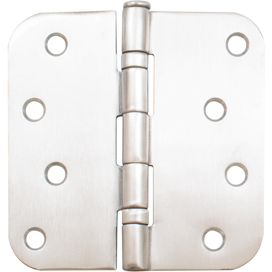 Stone Harbor Hardware Ball Bearing Hinge, 4 Inches, 5/8" Radius Corner, Bulk Pack (100 Each), Satin Stainless Steel