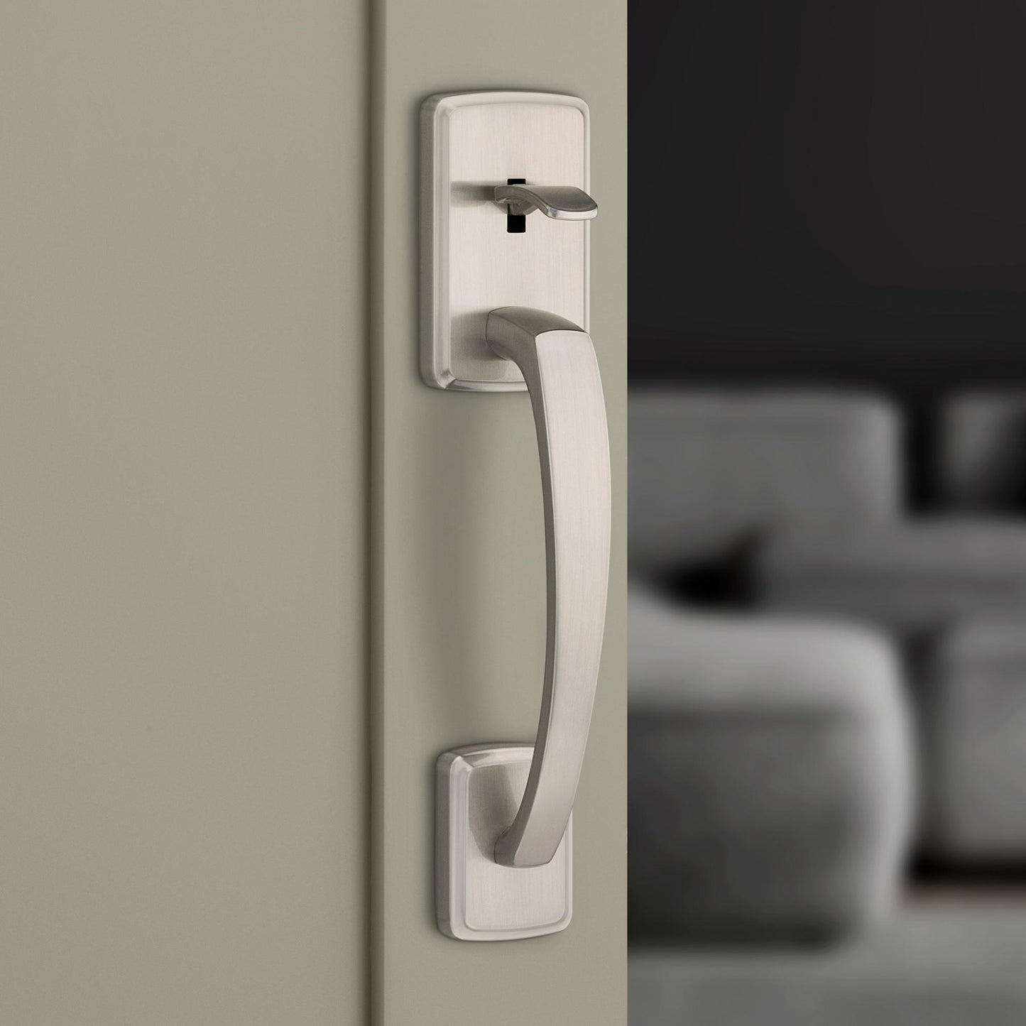 814BFH 15 6AL RCS Brentford Handleset Bottom Only for 966 or 971 Trims - Satin Nickel