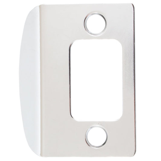 84638-002 2-1/4" SC Full Lip Deadbolt Strike - Polished Chrome