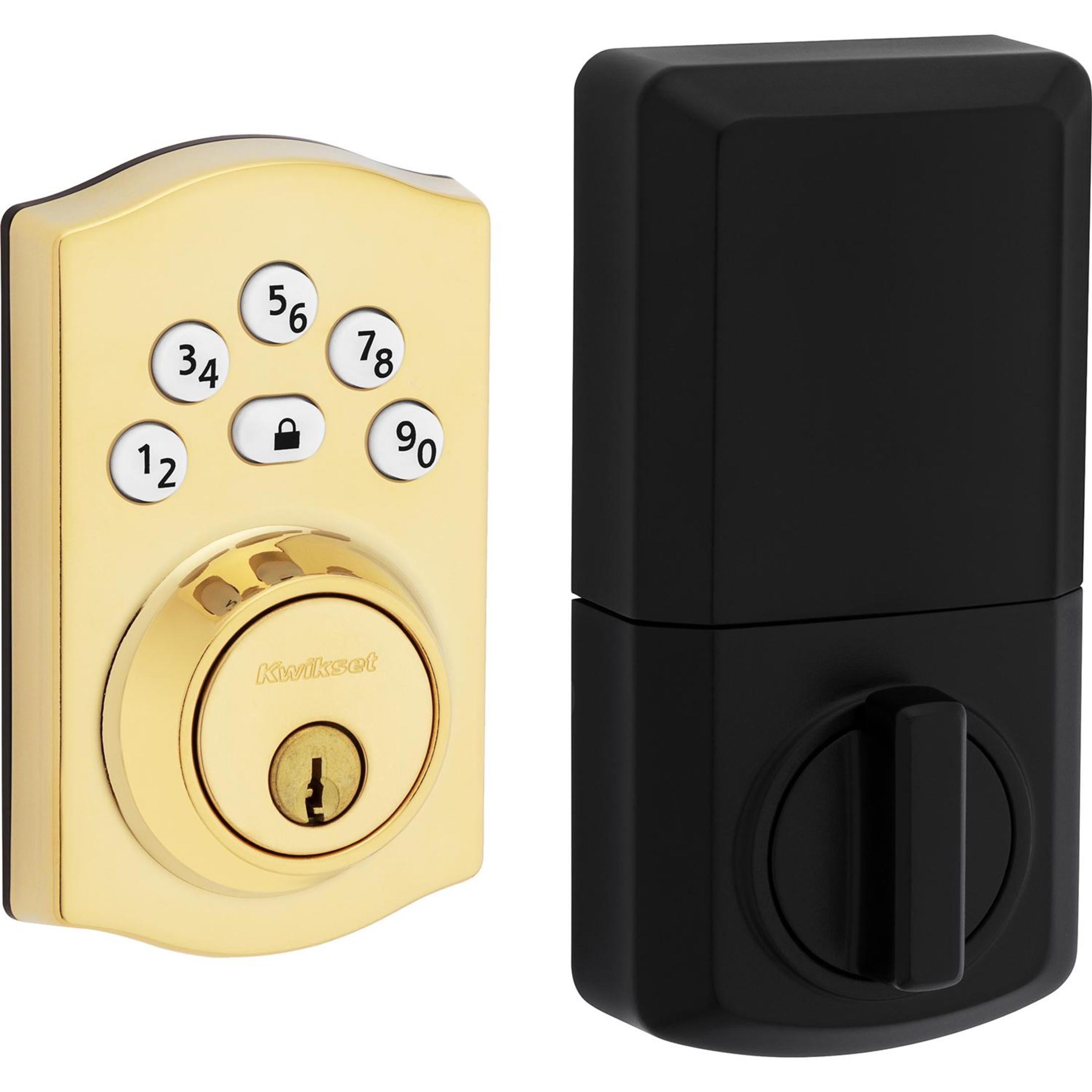 240 TRL L03 RBP 4AL RCS Traditional Powerbolt 240 Keypad Deadbolt - Polished Brass