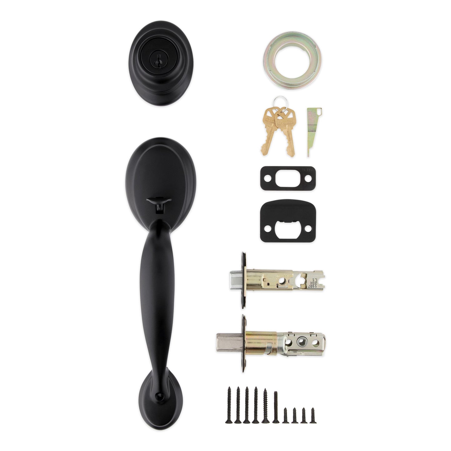 687DA LIP 514 SMT RCAL RCS/5303 Dakota Handleset for 604 or 966 UNIV Trims - Matte Black