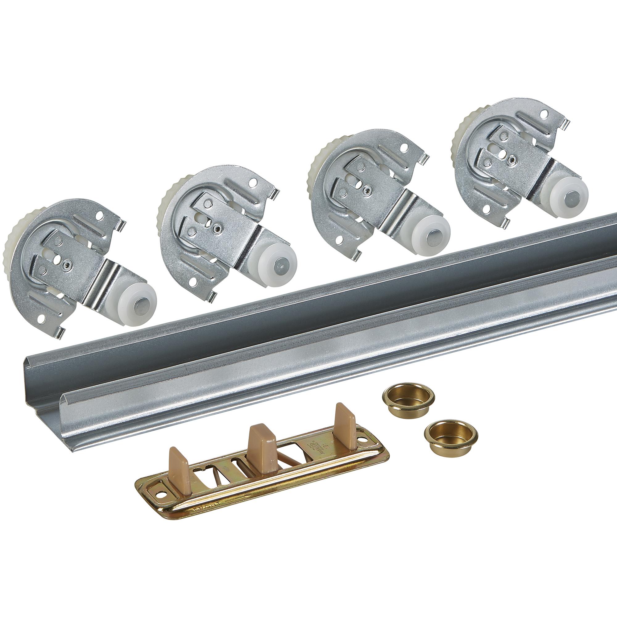 National Hardware - V770 72" By-Pass Door Hardware Set with Dial Action Hanger