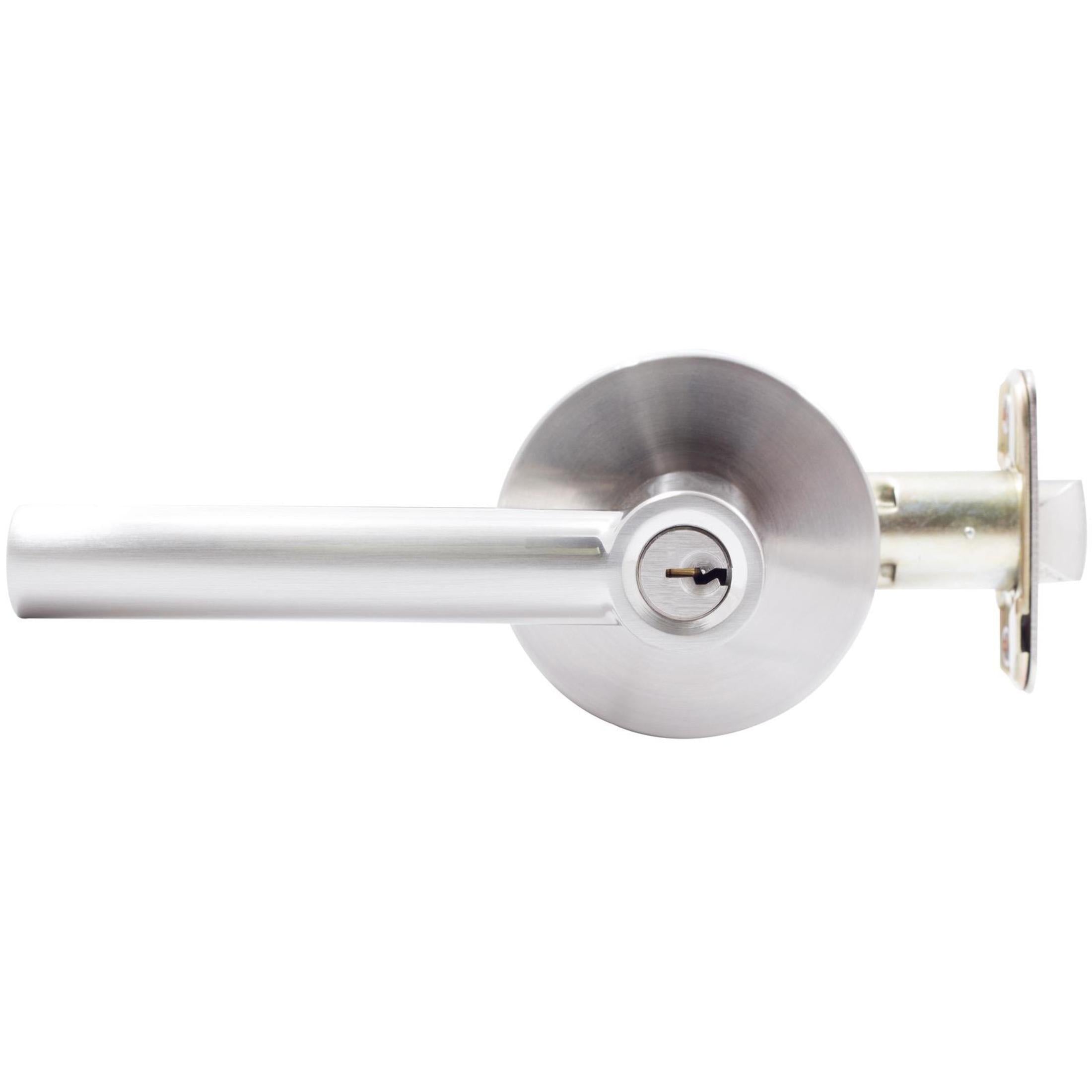 Zurich Door Lever with Round Rosette, Entry Function