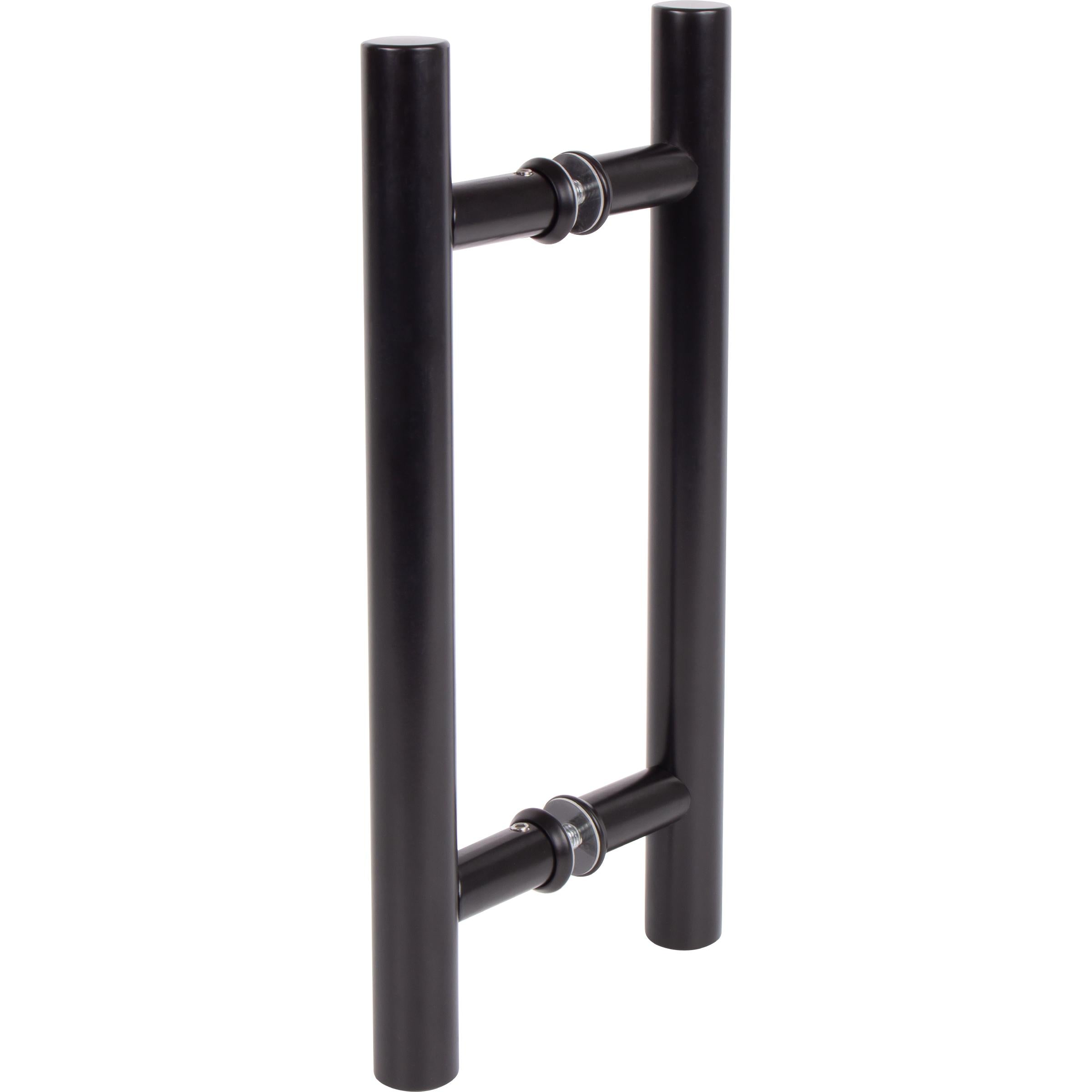 Sliding Door Double-Sided Round Bar Pull Set, 12 Inches