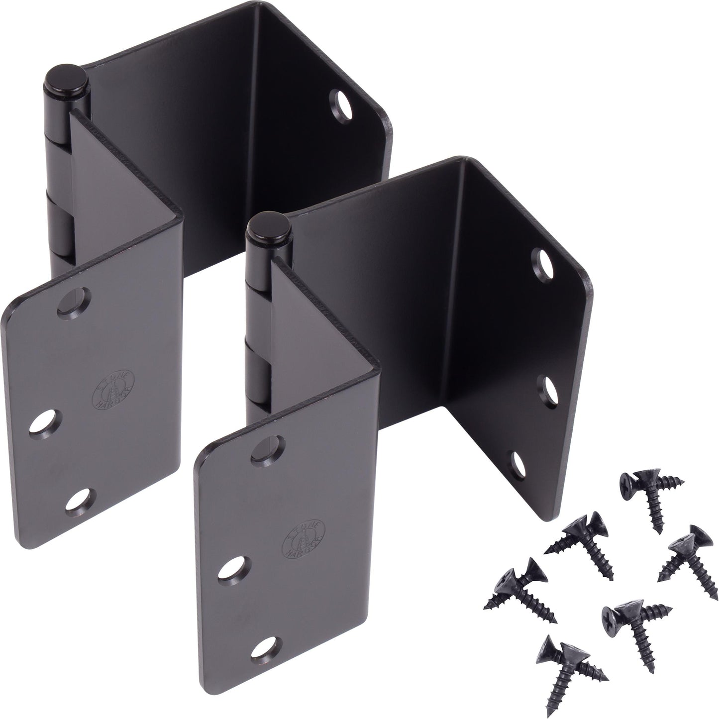 Stone Harbor Hardware Swing Clear Offset Hinge, 3-1/2 Inches, 1/4" Radius Corner, Fits Doors 1-3/8" to 1-3/4" Thick, 2-Pack, Oil-Rubbed Bronze