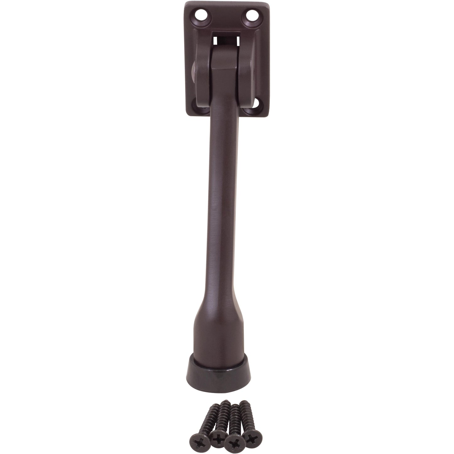 Stone Harbor Hardware Heavy-Duty Kick-Down Holder with 4 Screws, 5 Inches, Oil-Rubbed Bronze
