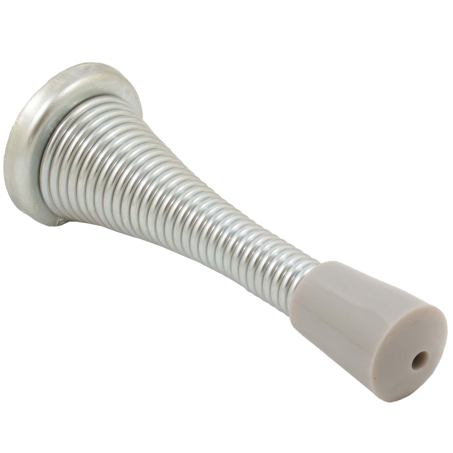 Stone Harbor Hardware Heavy-Duty Spring Door Stop, 2-3/4 Inches, Satin Chrome
