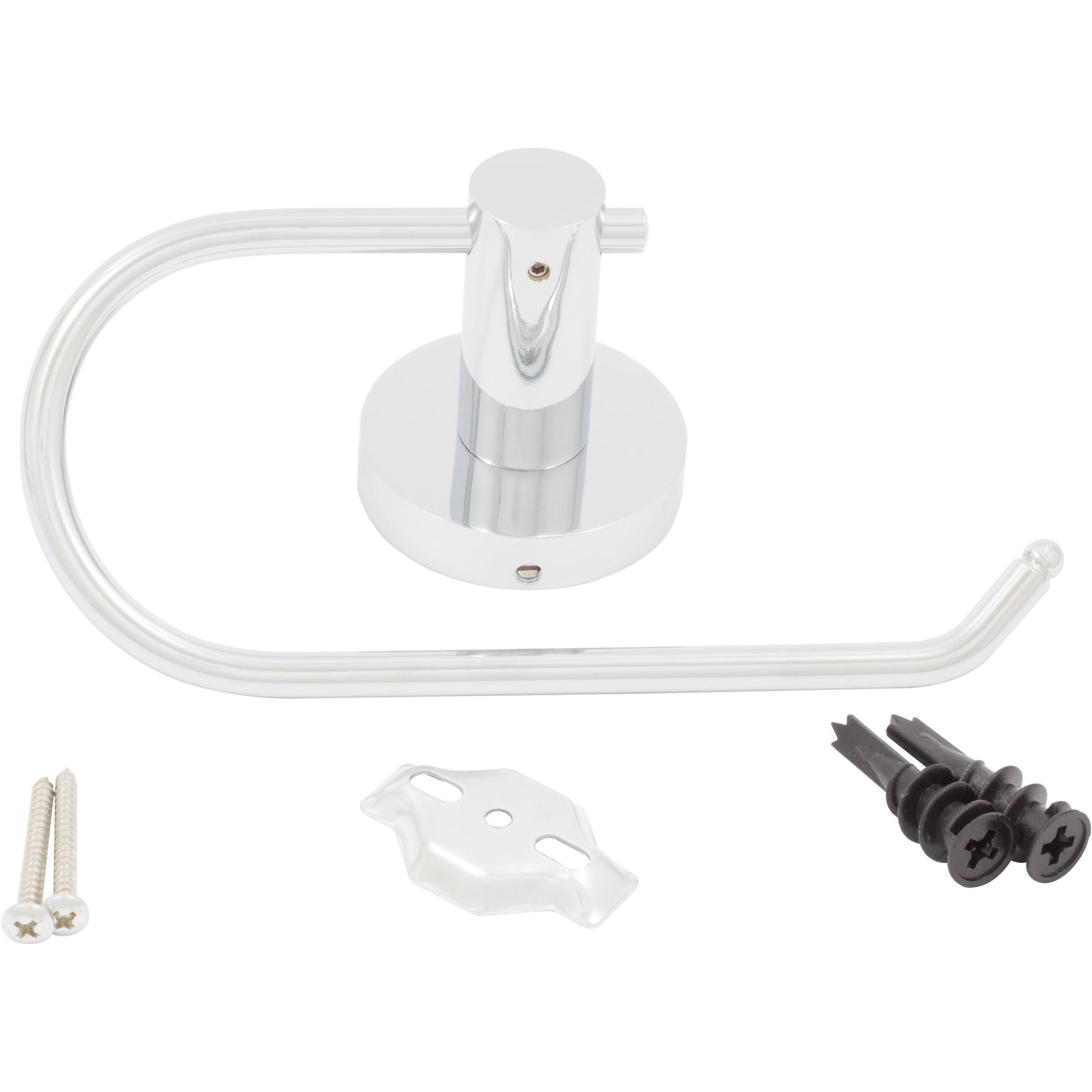 Stone Harbor Hardware Zurich Euro Paper Holder, Polished Chrome