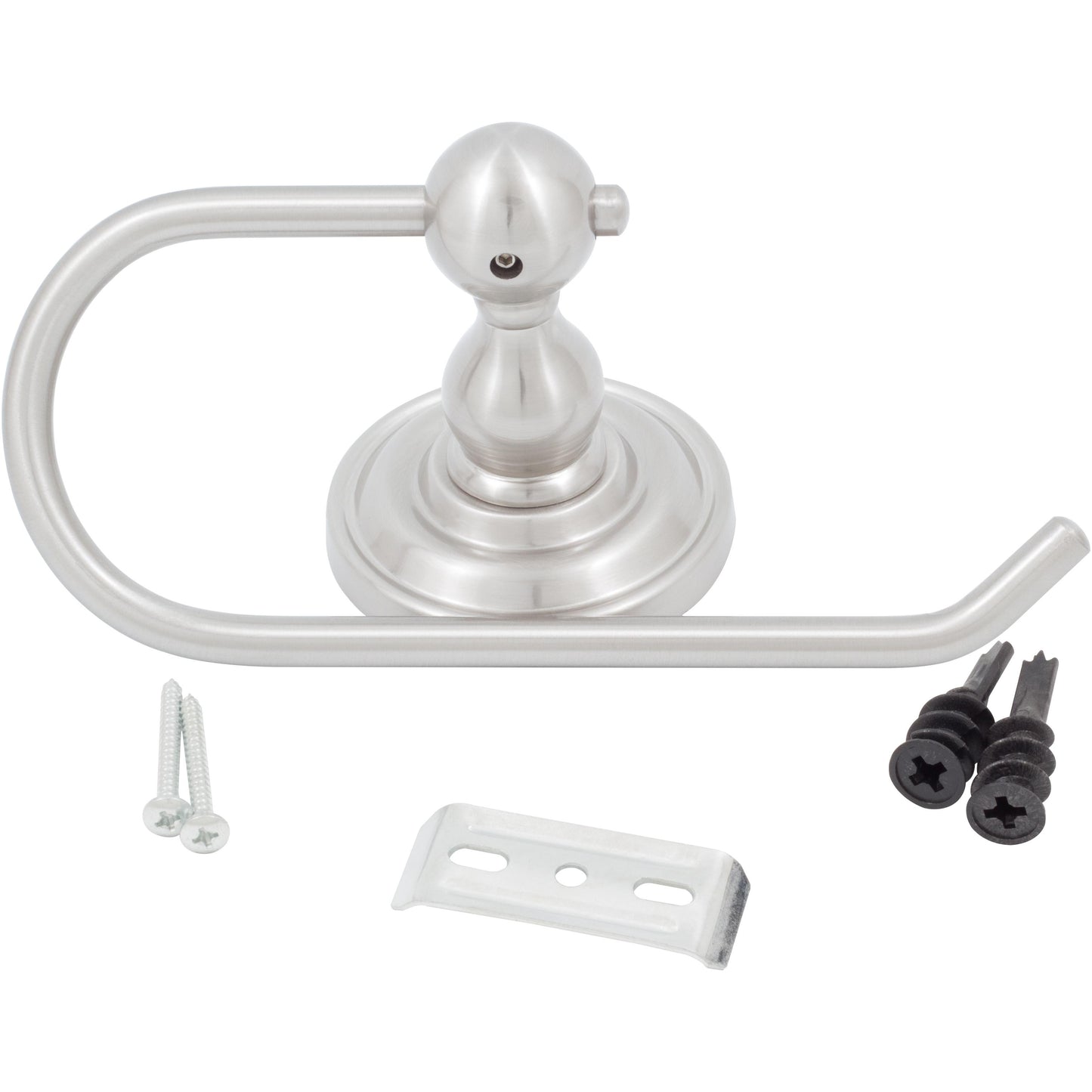 Stone Harbor Hardware Charlotte European Paper Holder, Satin Nickel