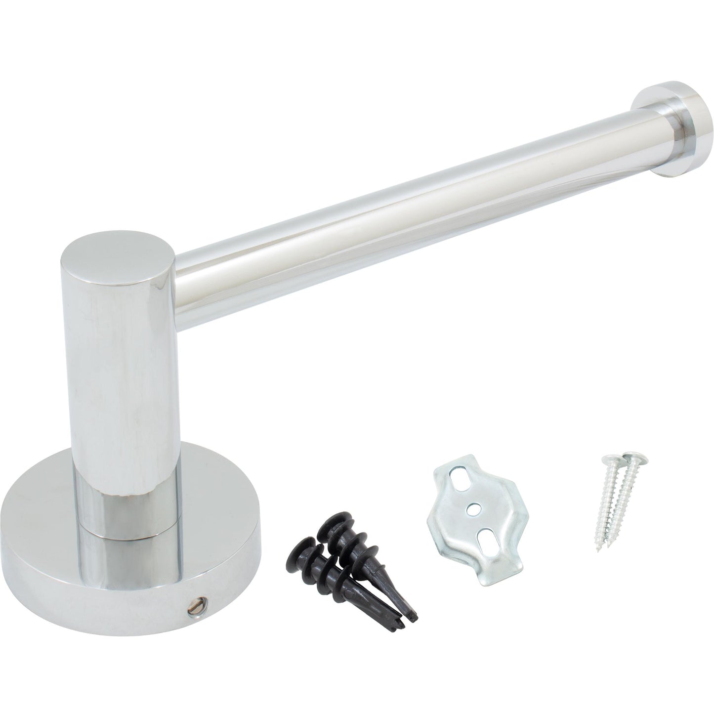 Zurich Post Paper Holder - Polished Chrome