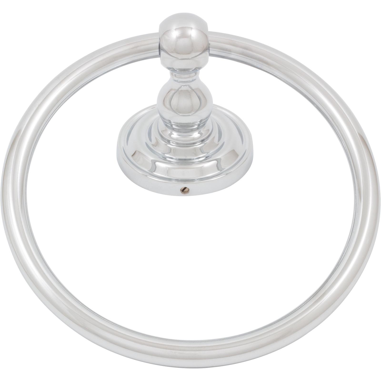 Stone Harbor Hardware Charlotte Towel Ring, Polished Chrome