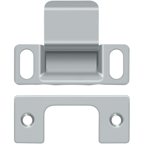 SP2751U26D 2-3/4" x 1-1/4" Adjustable Strike Plate with Dust Cup - Satin Chrome