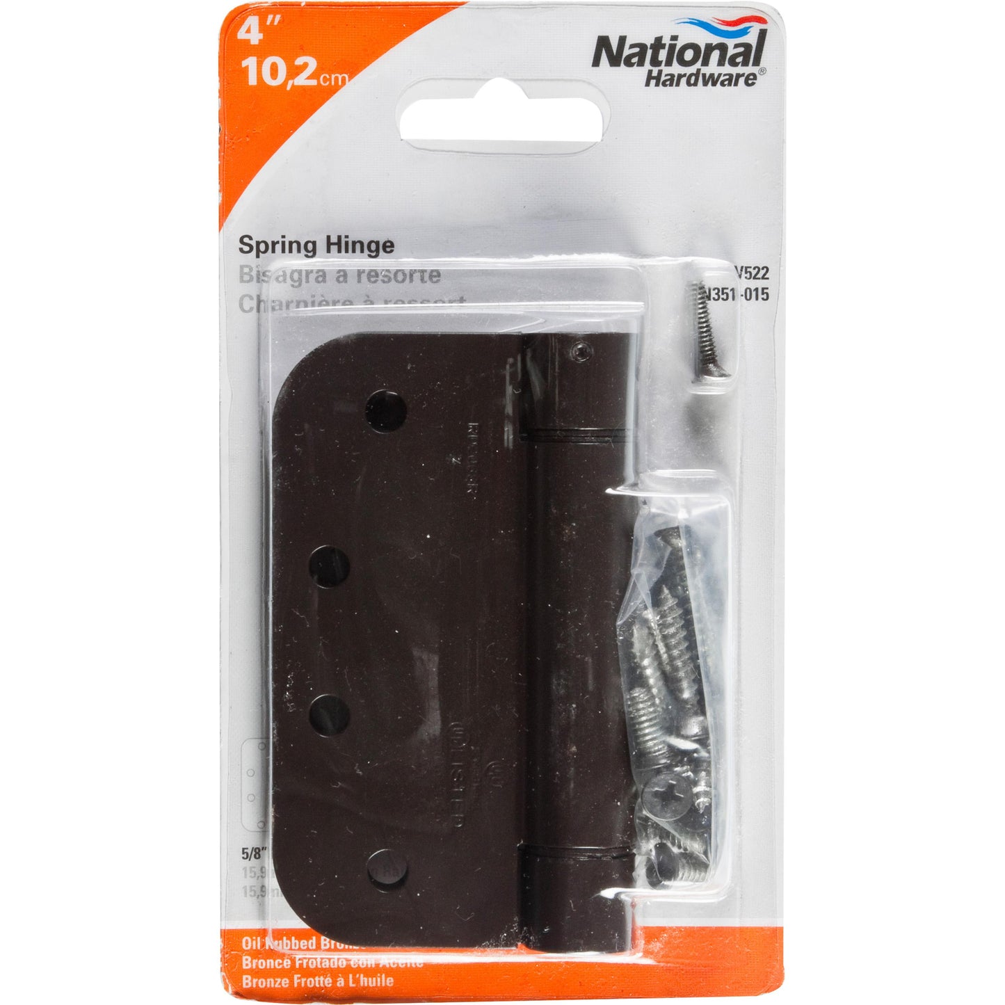 V522 4" Spring Hinges 1/pk - Oil Rubbed Bronze