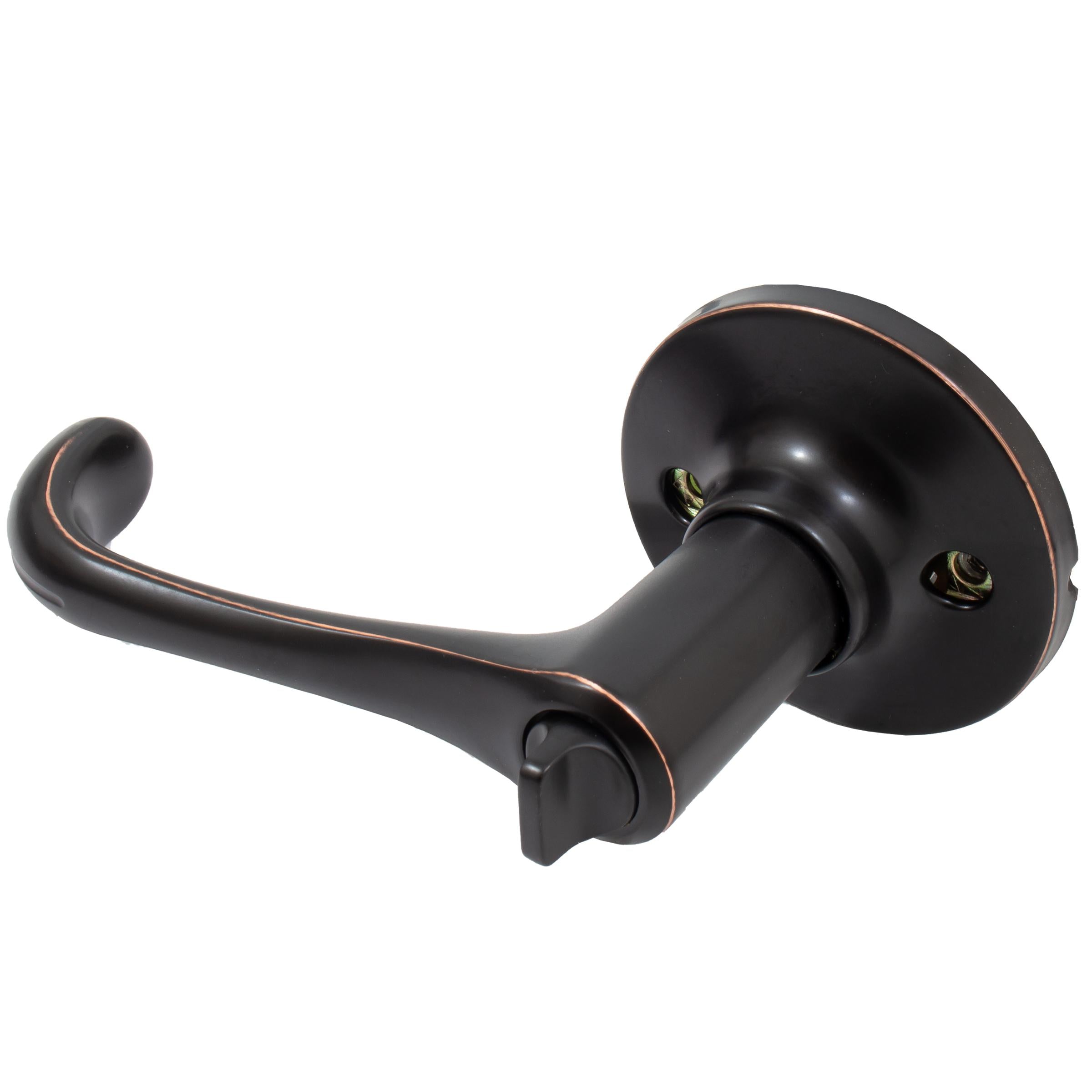 Stone Harbor Hardware Memphis Door Lever, Privacy (Bed/Bath) Latch, Vintage Bronze