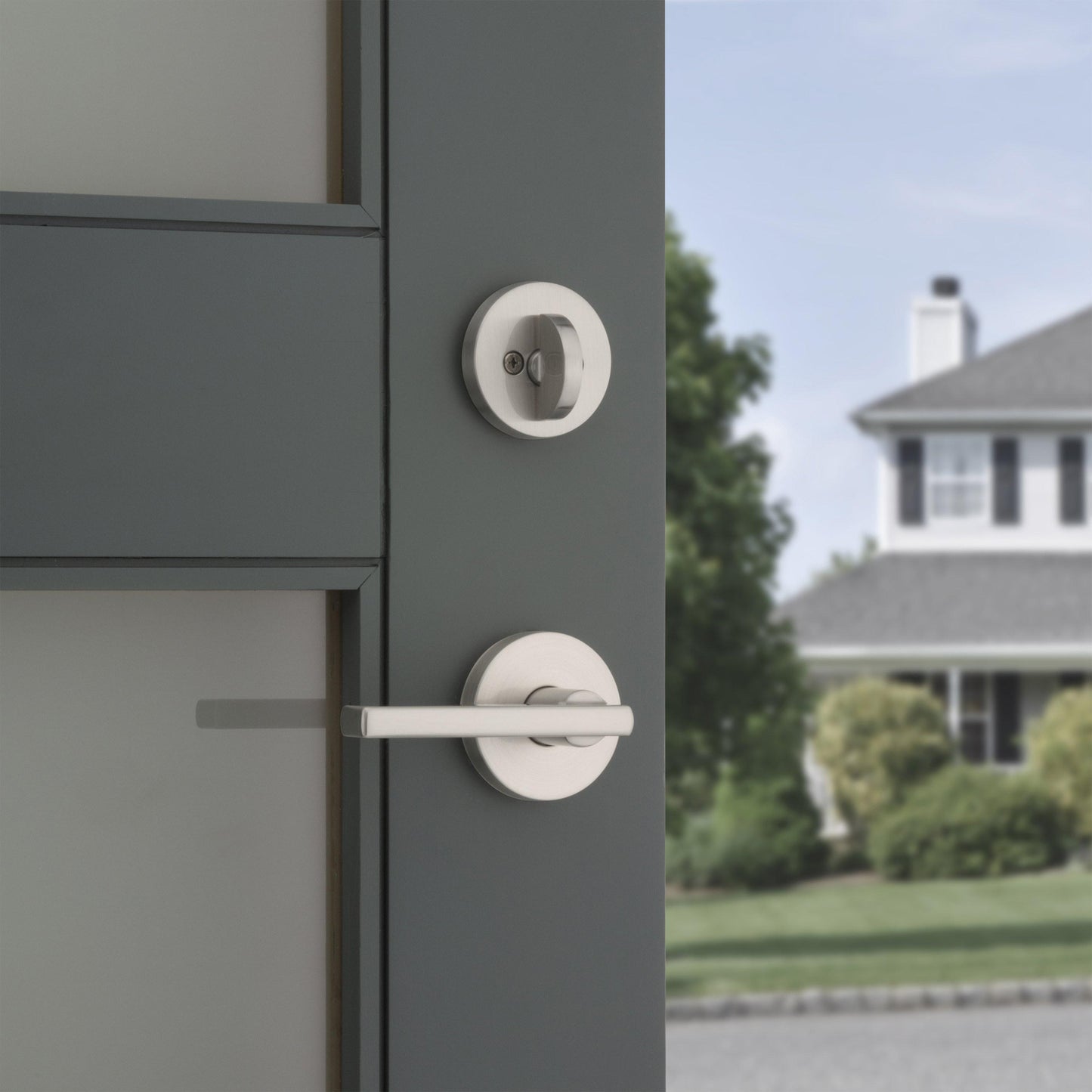 966HFL RDT 15 UNIV Halifax Trim Pack for 687 / 800 Handlesets - Satin Nickel