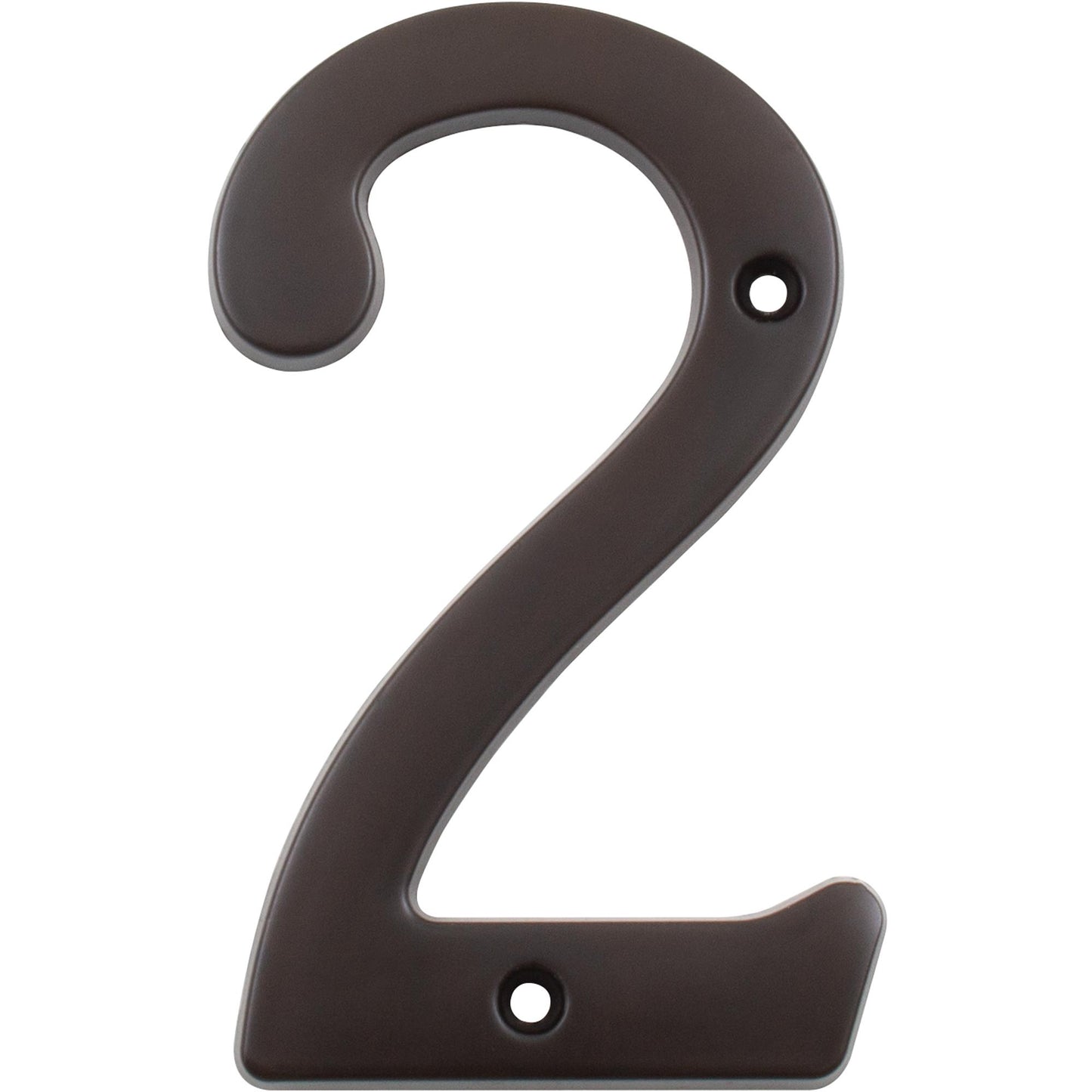 Stone Harbor Hardware Heavy-Duty House Numbers, #2, 4 Inches, Oil-Rubbed Bronze